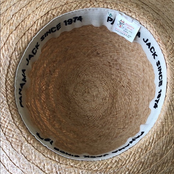 Woman’s rare Y2k Panama Jack beachy Natural Straw Sun Hat with Shell Accents main image 4